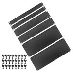 6 Pack 1U 2U 4U Blank Rack Panels 19" Metal Rack Mounts Panel Plates Black