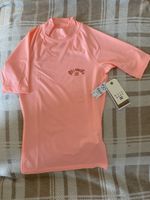 Billabong Women’s Pink Short Sleeve Rash Vest Top XS