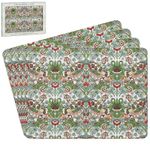 Cork Placemats 4pcs Floral Dining Table Gift W.Morris Strawberry Thief Gift Idea