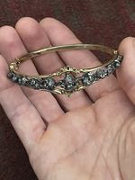 Victorian Edwardian Bangle Putti Cherubs Vintage Bracelet Plated Jewellery