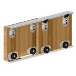 Sliding Door Track System Ares 70 kg / 1200 mm. 2 Door Gear Set For Wardrobe