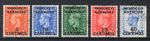 M25390 Morocco Agencies - Spanish Currency 1951-52 SG182/6 KGVI: Definitives FU