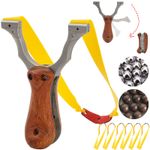 Folding Hunting Slingshot Archery Catapult Rubber Band Pocket Catapult Slingbow