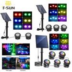 2/3/5Pcs Solar Pond Lights Underwater Outdoor Garden Fountain Pool Spot Lights