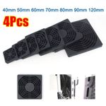 4Pcs 40/50/60/80/90/120mm PC Computer Fan Filter Fams Dustproof Cover