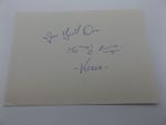 HAND SIGNED 6" x 4" AUTOGRAPH BOOK PAGE - JON GUIL DON - WRESTLING KOREA