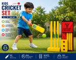 Kids Plastic Cricket Set with Carry Bag – All-in-One Cricket Kit for Ages 3–5