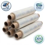 Clear Strong Pallet Shrink Wrap Blown 500mm x 250m x 20mu (Pack of 6) Flush Core