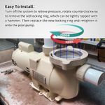 Pool Pump Lid Locking Ring For 350090 Cam And Ramp Clamp Pool Spa Pump Plastic