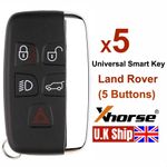 5x Xhorse Universal Smart Remote Key XM38 For Land Rover Style 5 Button XSLR01EN