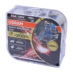 OSRAM H4 Night Breaker 200 Halogen Headlight bulbs headlamp x2 main/dipped beam