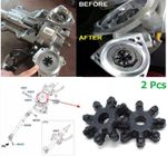 FOR HYUNDAI KIA FLEXIBLE COUPLING STEERING COLUMN COUPLER CLUNK NOISE RUBBER x2