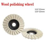115/125mm Wool PolishingWheel Buffing Pads Flap Disc For Metal WoodAngle Grinder