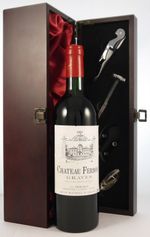 Chateau Ferbos 1983 Graves vintage red wine in gift box