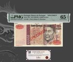 Portugal "SPECIMEN 003" 10,000 Escudos ND (1996-98) P-191S GEM 65 EPQ PMG