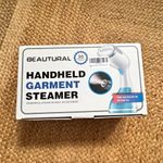 BEAUTURAL Handheld Garment Steamer for Clothes, White/Blue