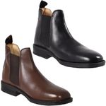 ROAMERS Black or Brown Leather Designer Gusset Boot Padded New & Boxed M278
