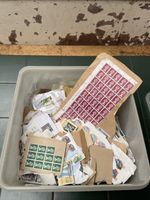 Vintage Stamp Collection A Large Box Of 100s Of Stamps From UK And Worldwide