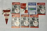 Liverpool Fc Programmes & Pennant Title Winning Season 7 Progs & Pennant
