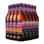 Adnams Ghost Ship – Alcohol Free Pale Ale 500ml Glass Bottle - Pack of 8