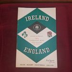 1963 IRELAND V ENGLAND  RUGBY UNION PROGRAMME 9th February 1963 Lansdowne Road