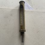 Vintage Industrial Brass Thermometer machine/steam engine..See Photos 