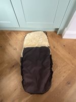 John Lewis Pram Fleece - Sheepskin Footmuff, Black - Great Condition 