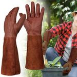 1 pair Outdoor Work Gloves Thermal Gloves Long Sleeve Gardening Gloves