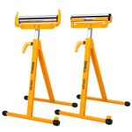 SHALL 2-PCS Folding Roller Stand - 250 LBS Load Capacity -Adjustable Height UK