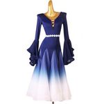 Internatinal Standard Dance Ballroom Waltz Dance Dancing Modern Dress #w