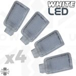 4x White LED door welcome puddle light lamp for Land Rover Defender L663 110 130