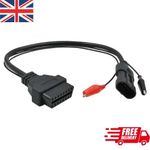 3 Pin OBD to 16 Pin OBD2 Adaptor Diagnostic Cable fits Fiat