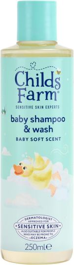 Childs Farm Baby Shampoo & Body Wash Baby Soft Scent Tear free Gently 250ml