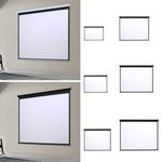 Manual Pull Down Projector Screen 4:3 Projector Screen 60/72/84/92/100/120 inch