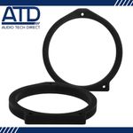 MDF Front Door 165mm 6.5" Speaker Adaptors Rings for Honda Accord Acrua City CRV