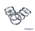 STEEL SPLIT RINGS 12MM KEYCHAIN KEY FOB FISHING SILVER HOOP LOOP SMALL KEYS UK