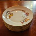 6x Royal Worcester Evesham Gold side Plates, 6.5" Diameter.