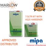 MIPA CX4 EXPRESS KLARLACK CLEARCOAT LACQUER WITH HS25 HARDENER-CX 4 - 7.5LTR KIT