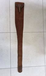 Vintage English 12 Bore 28” Barrel Canvas & Leather Shotgun Slip Gun Case