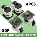 4x Castors Wheels Heavy Duty Swivel Workbench Levelling Castor MAX 1000kg Set