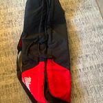 Milwaukee Nylon Tool Bag Black/Red Zip Closure with Shoulder Strap