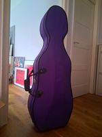 3/4 Cello Fabric Case Purple With Backpack Straps