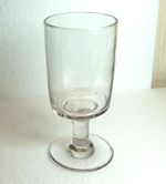 VINTAGE HAND BLOWN RUMMER WINE / ALE GLASS