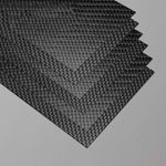 3K Carbon Fiber Sheet 0.2/0.5/1/1.5/2/2.5-5mm Matte Finish - Plain Weave Panel