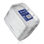 Aluminium Foil Tray Roasting Air Fryer Meal Prep BBQ 19x13x2.5cm 50 Pk Coppice