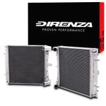 DIRENZA ALLOY RADIATOR RAD PAIR FOR PORSCHE 911 996 CARRERA S 4 4S 3.4 3.6 97-05