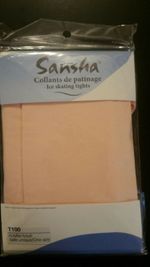 Pink Sansha over the boot skating tights (T100) - Adult one size
