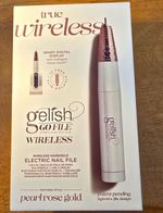 Gelish Go File Wireless Rechargeable Nail Drill w/ Dock Rose Gold