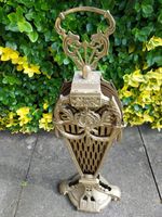 Antique Brass Peacock Fire Guard Screen.