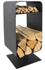 Nordic Log Holder - Black - 59cm x 28cm x 25cm